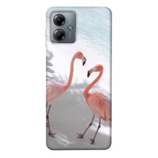 Чохол itsPrint Flamingos для Motorola Moto G14 - Інтернет-магазин спільних покупок ToGether