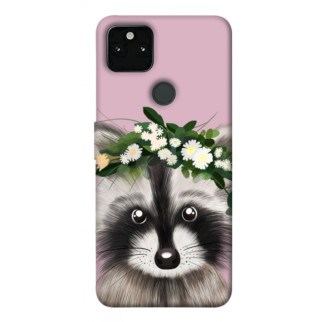 Чохол itsPrint Raccoon in flowers для Google Pixel 5A - Інтернет-магазин спільних покупок ToGether