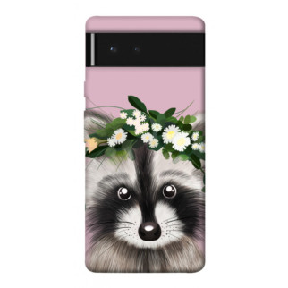 Чохол itsPrint Raccoon in flowers для Google Pixel 6 - Інтернет-магазин спільних покупок ToGether