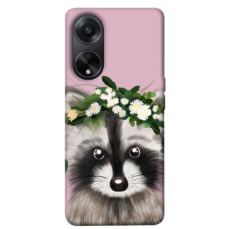 Чохол itsPrint Raccoon in flowers для Oppo A58 4G - Інтернет-магазин спільних покупок ToGether