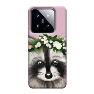 Чохол itsPrint Raccoon in flowers для Xiaomi 14 Pro - Інтернет-магазин спільних покупок ToGether