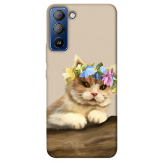 Чохол itsPrint Cat in flowers для TECNO Pop 5 LTE - Інтернет-магазин спільних покупок ToGether