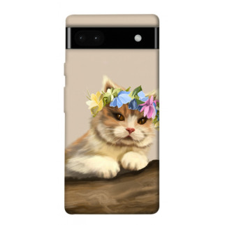 Чохол itsPrint Cat in flowers для Google Pixel 6a - Інтернет-магазин спільних покупок ToGether