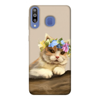 Чохол itsPrint Cat in flowers для Samsung Galaxy M30 - Інтернет-магазин спільних покупок ToGether