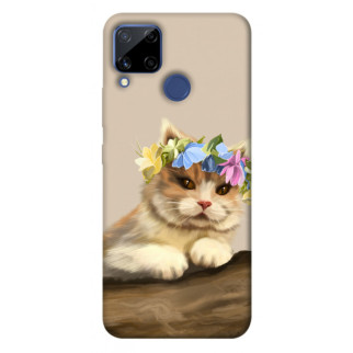 Чохол itsPrint Cat in flowers для Realme C15 - Інтернет-магазин спільних покупок ToGether