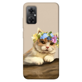 Чохол itsPrint Cat in flowers для Xiaomi Redmi Note 11R - Інтернет-магазин спільних покупок ToGether