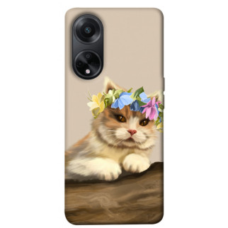 Чохол itsPrint Cat in flowers для Oppo A58 4G - Інтернет-магазин спільних покупок ToGether
