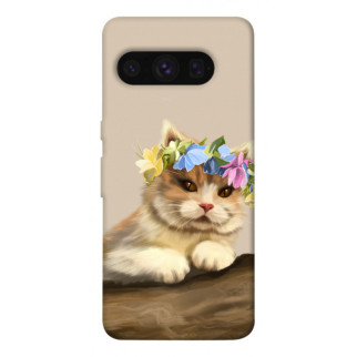 Чохол itsPrint Cat in flowers для Google Pixel 8 Pro - Інтернет-магазин спільних покупок ToGether