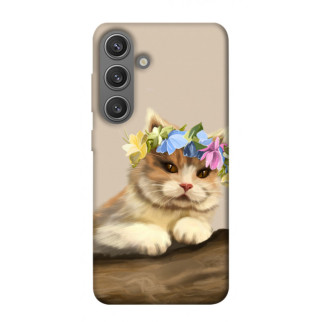 Чохол itsPrint Cat in flowers для Samsung Galaxy S24+ - Інтернет-магазин спільних покупок ToGether