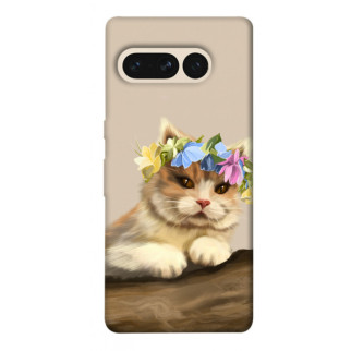 Чохол itsPrint Cat in flowers для Google Pixel 7 Pro - Інтернет-магазин спільних покупок ToGether