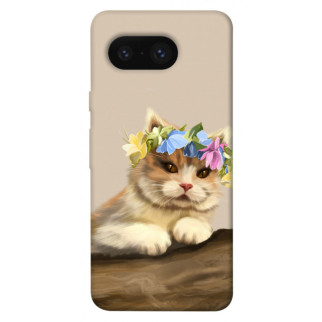 Чохол itsPrint Cat in flowers для Google Pixel 8 - Інтернет-магазин спільних покупок ToGether