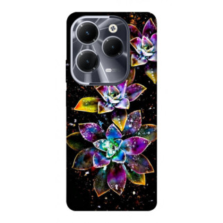 Чохол itsPrint Flowers on black для Infinix Hot 40 - Інтернет-магазин спільних покупок ToGether