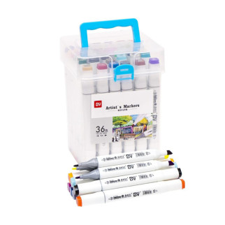 Набір скетч-маркерів 820-36 у пластиковому боксі, 36 кольорів - Інтернет-магазин спільних покупок ToGether