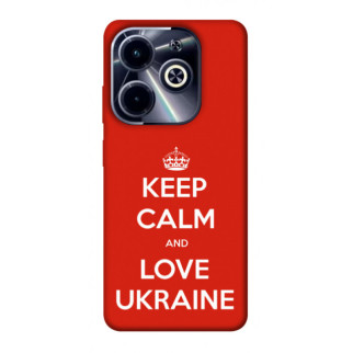 Чохол itsPrint Keep calm and love Ukraine для Infinix Hot 40i - Інтернет-магазин спільних покупок ToGether