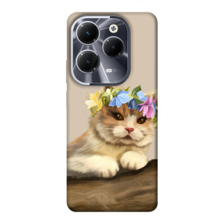 Чохол itsPrint Cat in flowers для Infinix Hot 40 - Інтернет-магазин спільних покупок ToGether