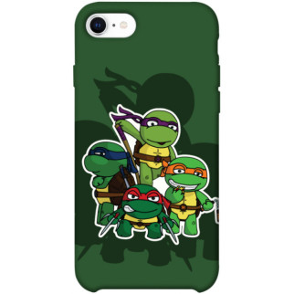 Чохол itsPrint Green turtles для Apple iPhone SE (2020) - Інтернет-магазин спільних покупок ToGether