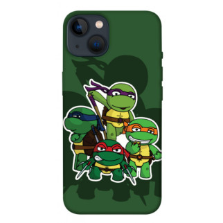 Чохол itsPrint Green turtles для Apple iPhone 13 (6.1") - Інтернет-магазин спільних покупок ToGether