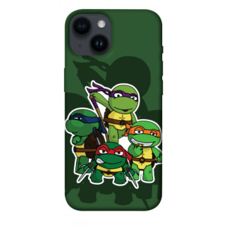 Чохол itsPrint Green turtles для Apple iPhone 14 (6.1") - Інтернет-магазин спільних покупок ToGether