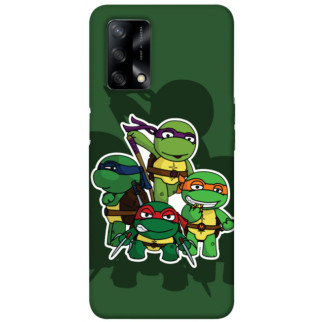 Чохол itsPrint Green turtles для Oppo A74 4G - Інтернет-магазин спільних покупок ToGether