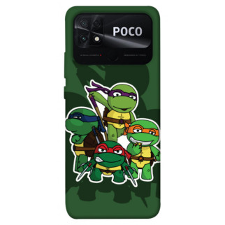 Чохол itsPrint Green turtles для Xiaomi Poco C40 - Інтернет-магазин спільних покупок ToGether