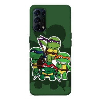 Чохол itsPrint Green turtles для Oppo Reno 5 4G - Інтернет-магазин спільних покупок ToGether