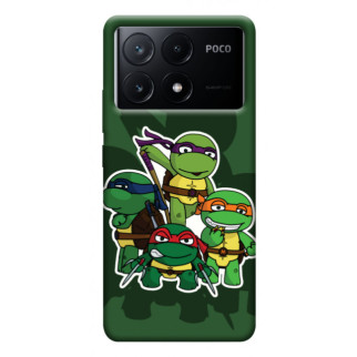 Чохол itsPrint Green turtles для Xiaomi Poco X6 - Інтернет-магазин спільних покупок ToGether