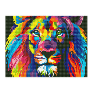 Алмазна мозаїка "Райдужний лев" EJ1232, 40х30 см - Інтернет-магазин спільних покупок ToGether