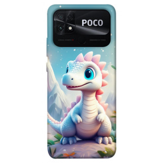 Чохол itsPrint Білий дракоша для Xiaomi Poco C40 - Інтернет-магазин спільних покупок ToGether