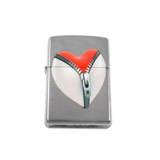 Запальничка бензинова Zippo ZIP HEART EBONY (28327) - Інтернет-магазин спільних покупок ToGether