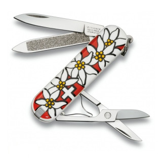 Швейцарський ніж Victorinox Сlassic Edelweiss 58 мм Різнокольоровий (0.6203.840) - Інтернет-магазин спільних покупок ToGether