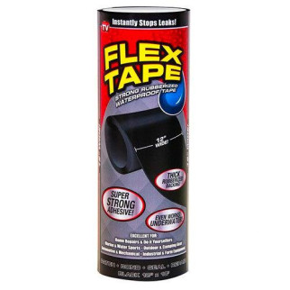 Водонепроникна стрічка скотч Flex Tape 5517 30х125 см Чорна - Інтернет-магазин спільних покупок ToGether