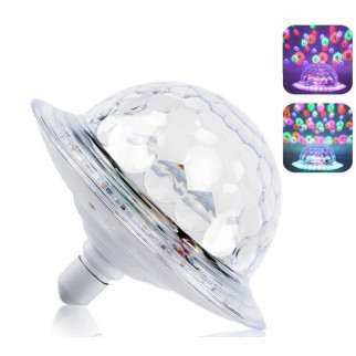 Диско куля в патрон LED UFO Bluetooth Crystal Magic Ball E27 0926, 30 світлодіодів - Інтернет-магазин спільних покупок ToGether