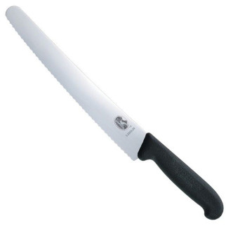 Кухонний ніж для нарізки кондитерських виробів Victorinox Fibrox Pastry 26 см Чорний (5.2933.26) - Інтернет-магазин спільних покупок ToGether