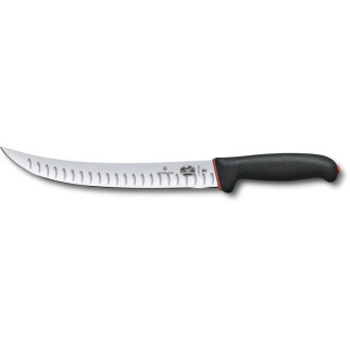 Кухонний ніж м'ясника Victorinox Fibrox Butcher Dual Grip 25 см Чорно-червоний (5.7223.25D) - Інтернет-магазин спільних покупок ToGether