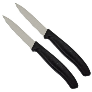 Набір кухонних овочевих ножів Victorinox Swiss Classic Paring 8 см 2 шт. Чорні (6.7633.B) - Інтернет-магазин спільних покупок ToGether