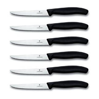 Набір кухонних ножів Victorinox Swiss Classic Steak Gift Set 6 шт Чорні (6.7233.6) - Інтернет-магазин спільних покупок ToGether
