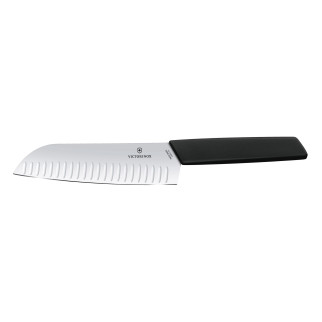 Кухонний ніж Victorinox Swiss Modern Santoku 17 см Чорний (6.9053.17KB) - Інтернет-магазин спільних покупок ToGether