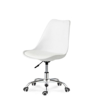 Офісне крісло на колесах SDM Астер екокожа Білий (hub_wVvH66230) - Інтернет-магазин спільних покупок ToGether