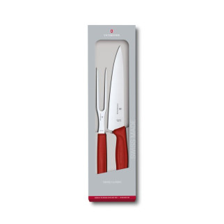 Кухонний набір ножів Victorinox SwissClassic Carving Set Червоний (6.7131.2G) - Інтернет-магазин спільних покупок ToGether