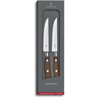 Набір ножів Victorinox Grand Maitre Wood Steak Set 120 мм дерево 2 шт. (7.7240.2W) - Інтернет-магазин спільних покупок ToGether