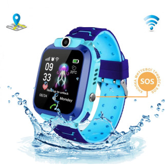 Смарт-годинник KID Watch Дитячий Розумний годинник GPS+WiFi з вологозахистом IP67 Синій з блакитним - Інтернет-магазин спільних покупок ToGether