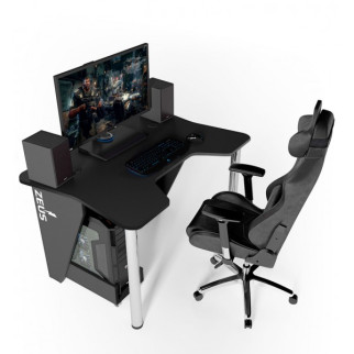 Ігровий стіл ZEUS IGROK-3L, чорний/чорний з LED підсвічуванням - Інтернет-магазин спільних покупок ToGether