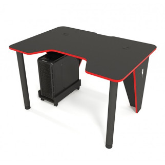 Геймерський ігровий стіл ZEUS IVAR-1200, чорний/червоний - Інтернет-магазин спільних покупок ToGether