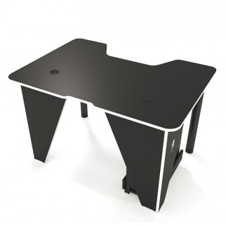 Геймерський ігровий стіл ZEUS IVAR-1400, чорний/білий - Інтернет-магазин спільних покупок ToGether