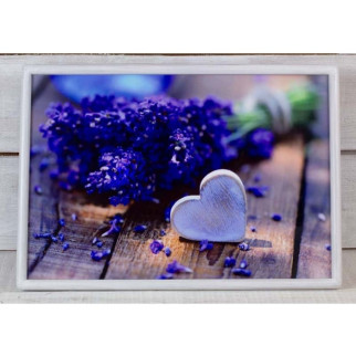 Піднос на подушці Mine Лавандове серце Фіолетовий (112369) - Інтернет-магазин спільних покупок ToGether