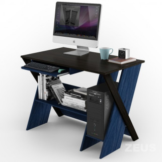 Комп'ютерний стіл Comfy Home Zhuk Венге/Вільха синя - Інтернет-магазин спільних покупок ToGether