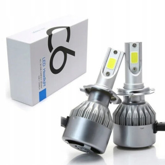 Лампа автомобільна UKC LED C6 H7 Silver 2шт (av185-hbr) - Інтернет-магазин спільних покупок ToGether