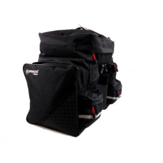 Велосумка на багажник 3-ох секційна 42л Spencer Triple Bag Чорний (SAKB10) - Інтернет-магазин спільних покупок ToGether