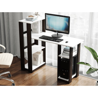 Комп'ютерний стіл Rimos 1200х766х532 мм Білий + Венге (Z-4_B+V) - Інтернет-магазин спільних покупок ToGether