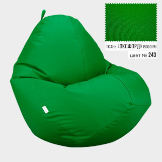 Безкаркасне крісло мішок груша Овал Coolki XL 85x105 Зелений (Оксфорд 600D PU) - Інтернет-магазин спільних покупок ToGether